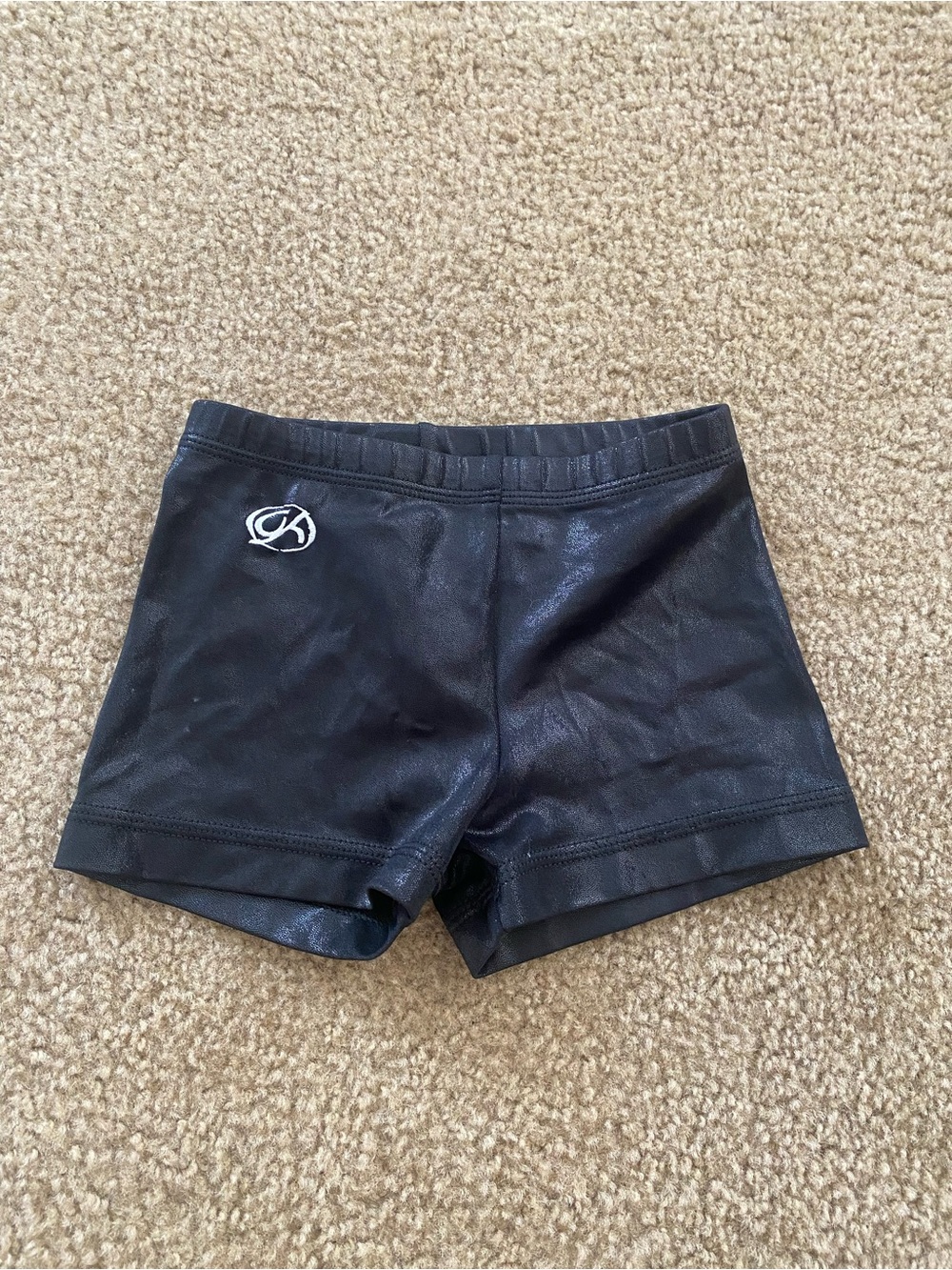 GK Elite Black Gymnastics Shorts Adult Petite AP